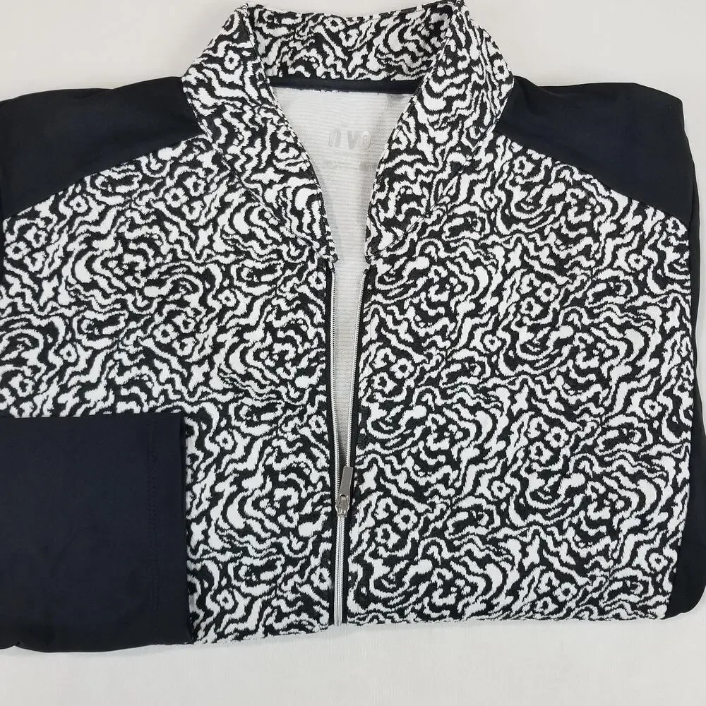 Nivo Golf Jacket Womens XL Black White NWOT Full Zip Golf Stretch Lightweight